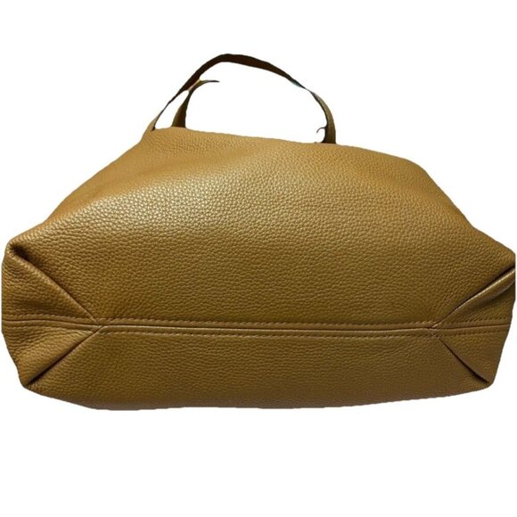 Michael Kors Brown Leather Camden Drawstring Shoulder Tote, Classic Tassels - Picture 7 of 11